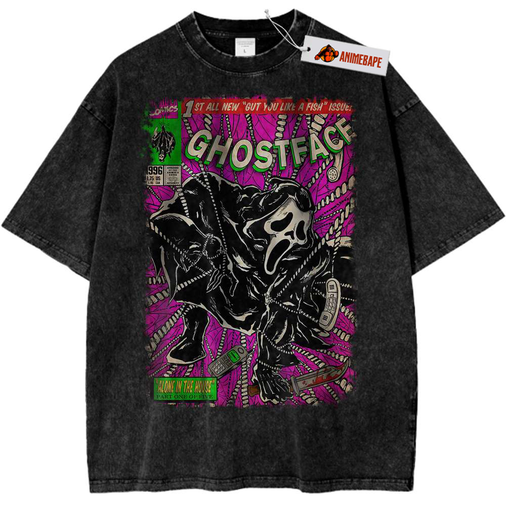Scream Halloween Shirt, Vintage Ghostface Horror T-Shirt
