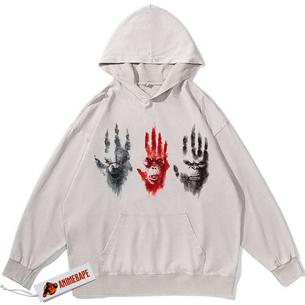Godzilla vs Kong Vintage Movie Hoodie for Fans and Collectors