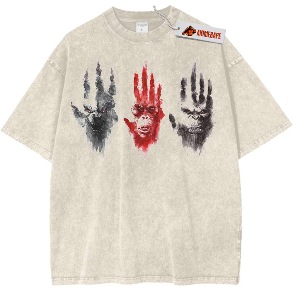 Godzilla vs Kong T-Shirt, Vintage Movie Tee for Fans
