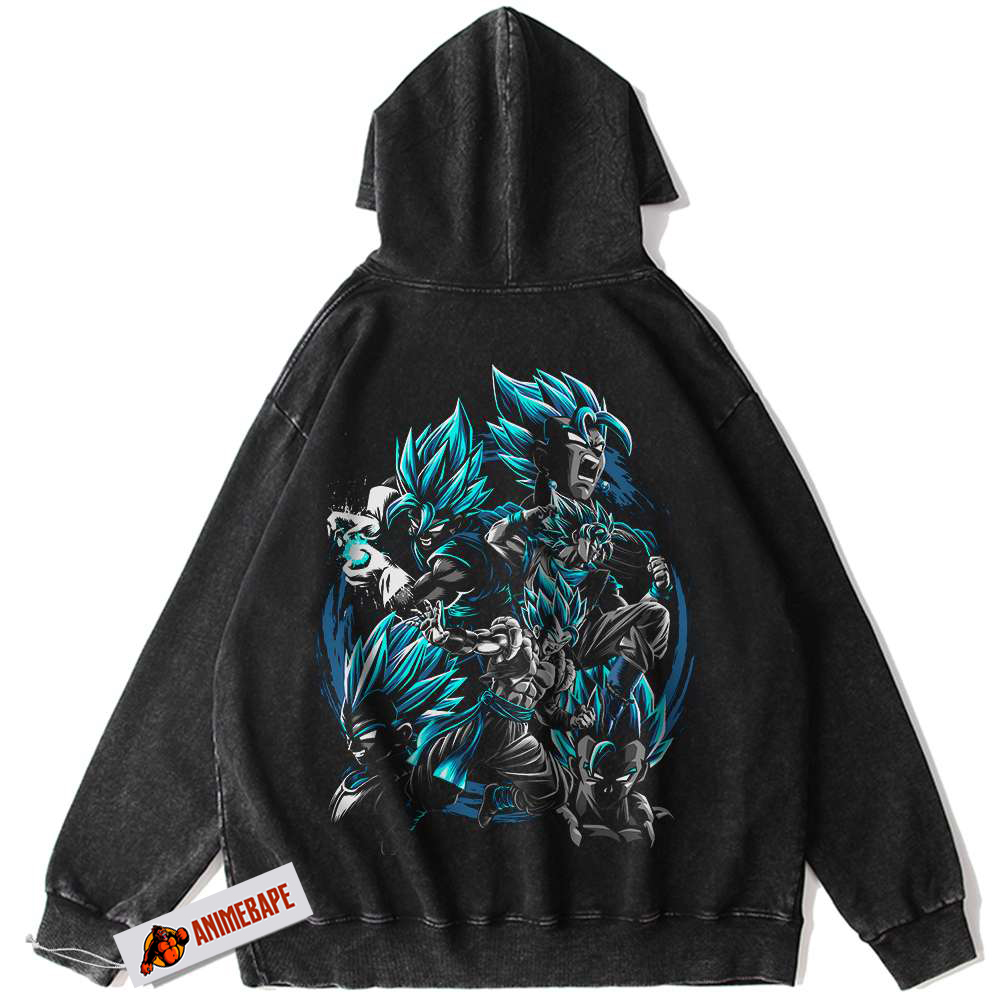 Gogeta Dragon Ball Z Vintage Hoodie, Anime DBZ Hoodie