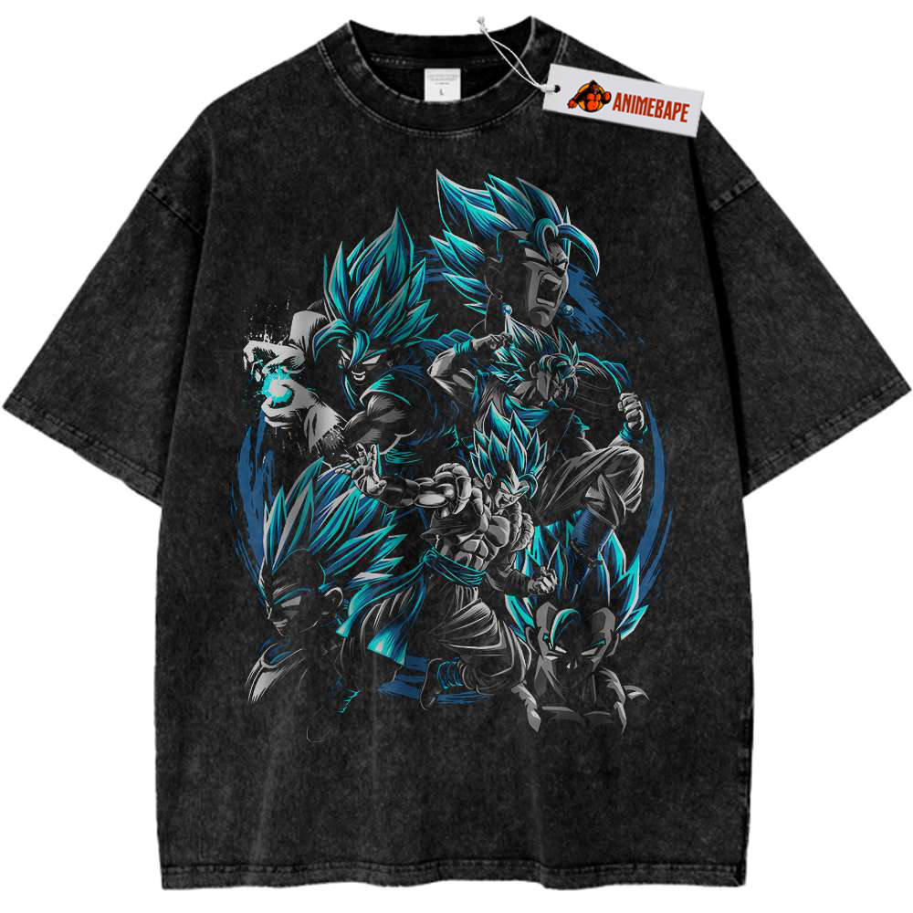 Gogeta Dragon Ball Z Vintage Tee, Anime Shirt for Fans