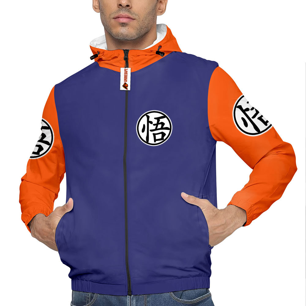 Goku Ultra Instinct Anime Windbreaker Jacket for Men and