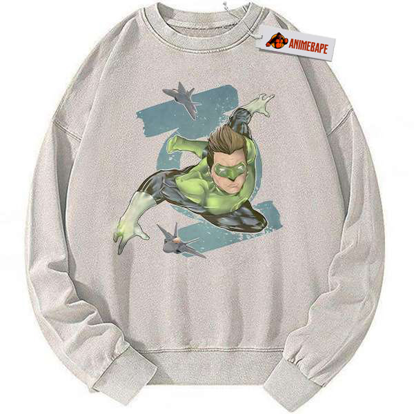 Vintage Green Lantern DC Comics Sweatshirt, Unisex Pullover Sweater