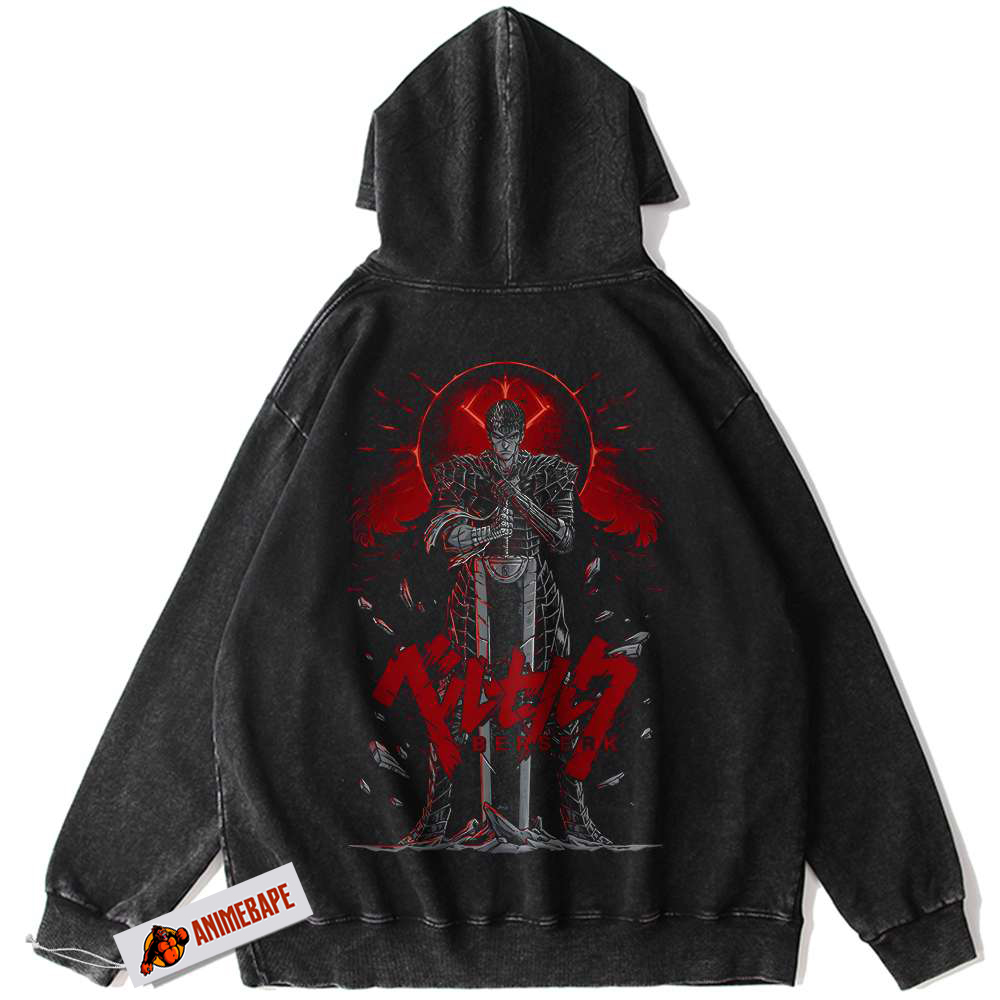 Berserk Guts Anime Vintage Hoodie for Fans – Cosplay Apparel