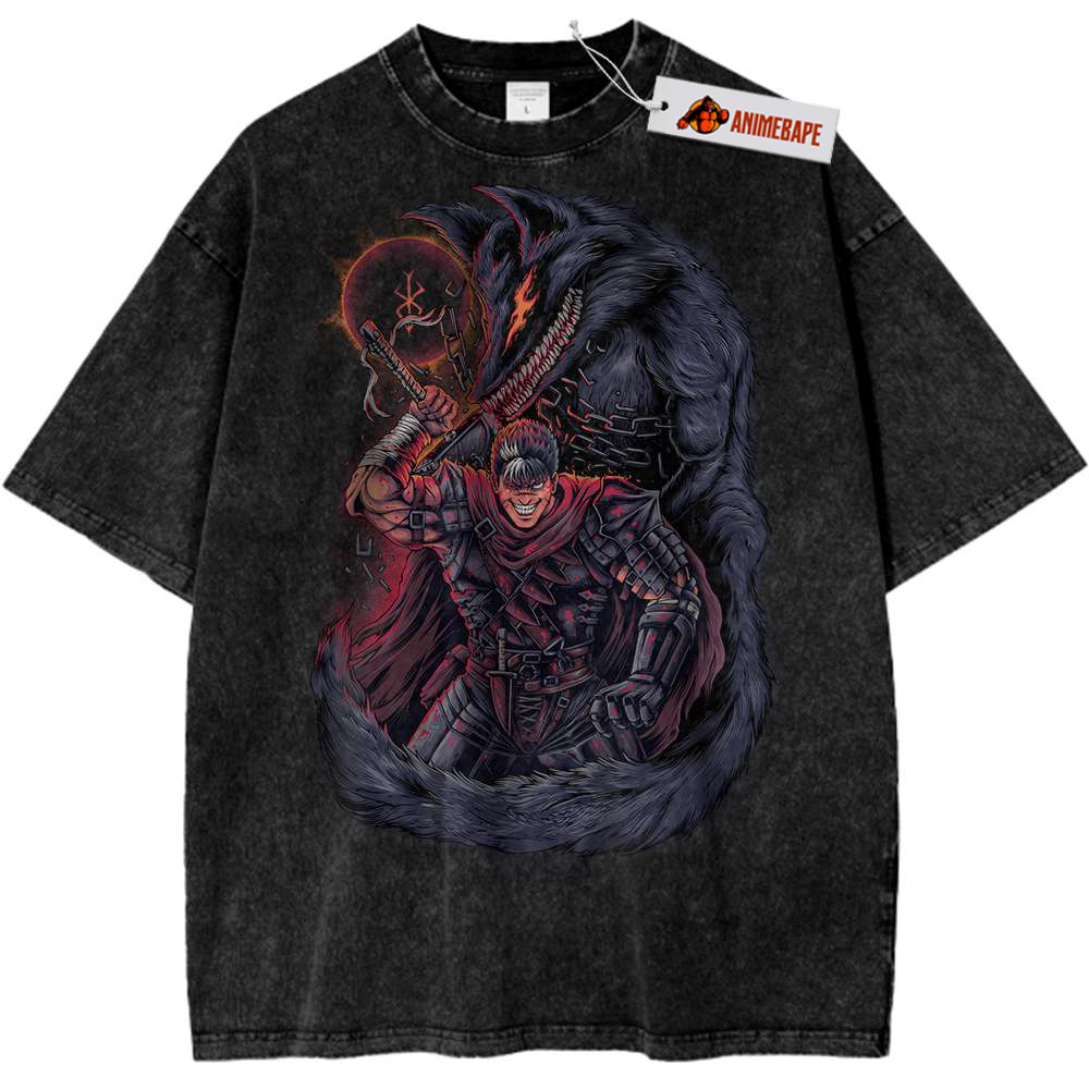 Berserk Guts Vintage Anime Shirt, Classic Tee for Fans