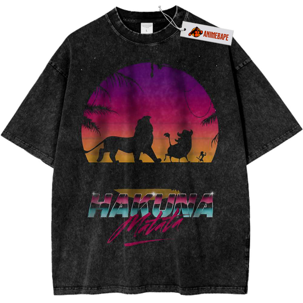 Lion King Hakuna Matata Shirt, Disney Vintage Animated T-Shirt