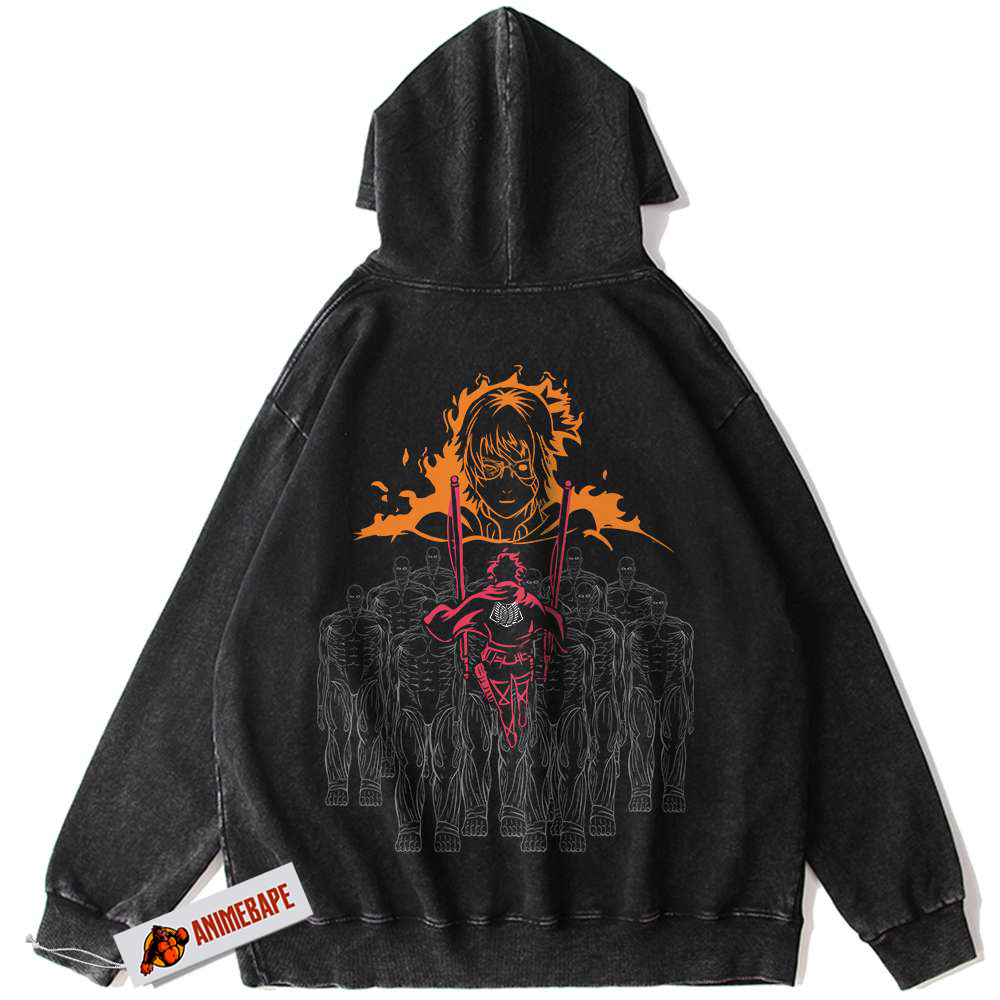 Attack on Titan Vintage Hoodie, AOT Anime Hoodie for Fans