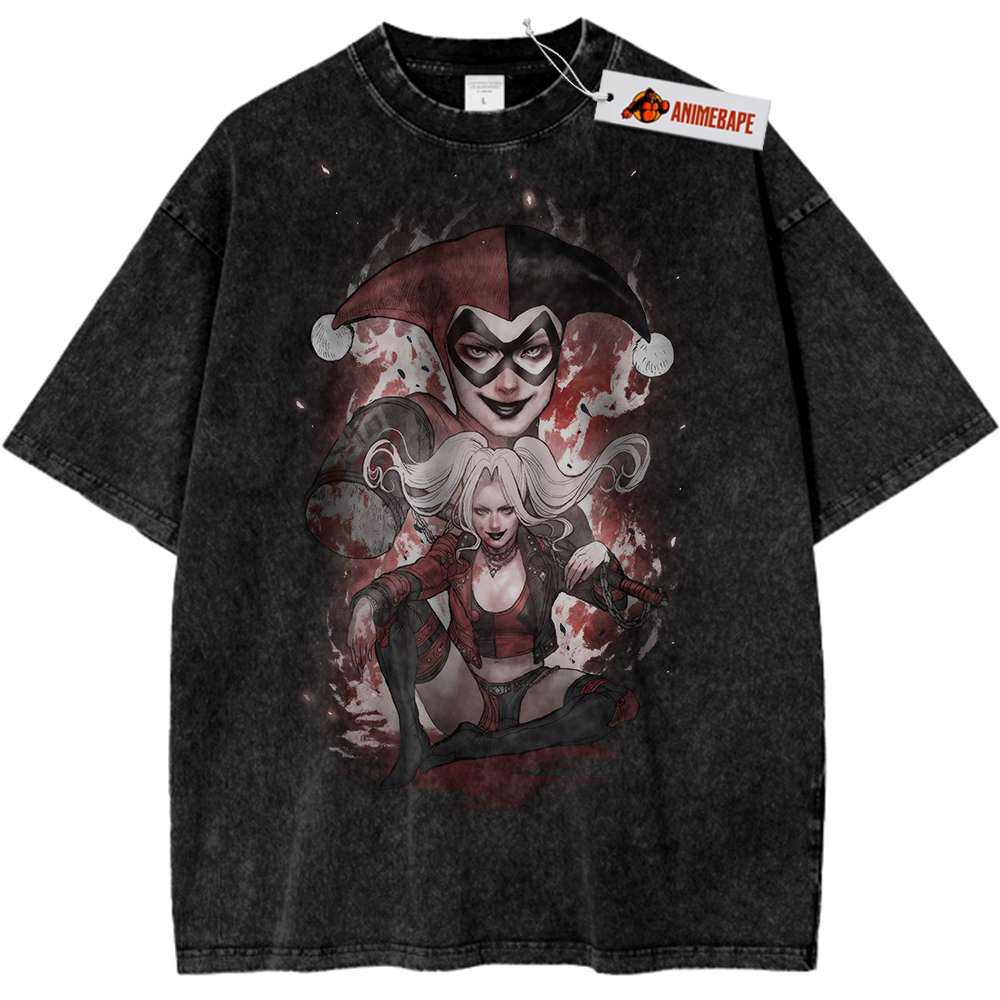 Harley Quinn Vintage T-Shirt, DC Comics Graphic Tee for Fans