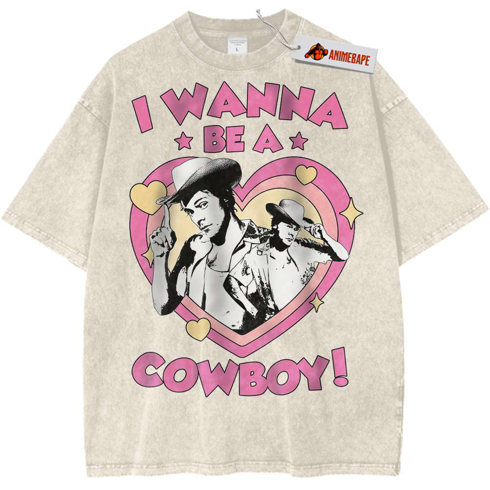 Harry Styles I Wanna Be A Cowboy Vintage Singer Tee Shirt