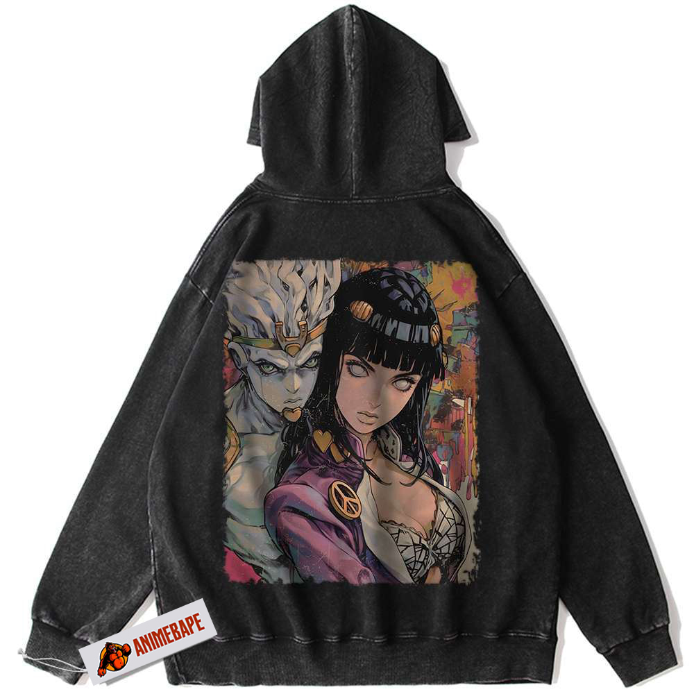 Hinata Hyuga Vintage Hoodie, Naruto Anime Hoodie for Fans