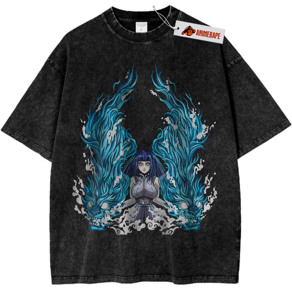 Hinata Hyuga Naruto Anime Vintage T-Shirt for Men and Women