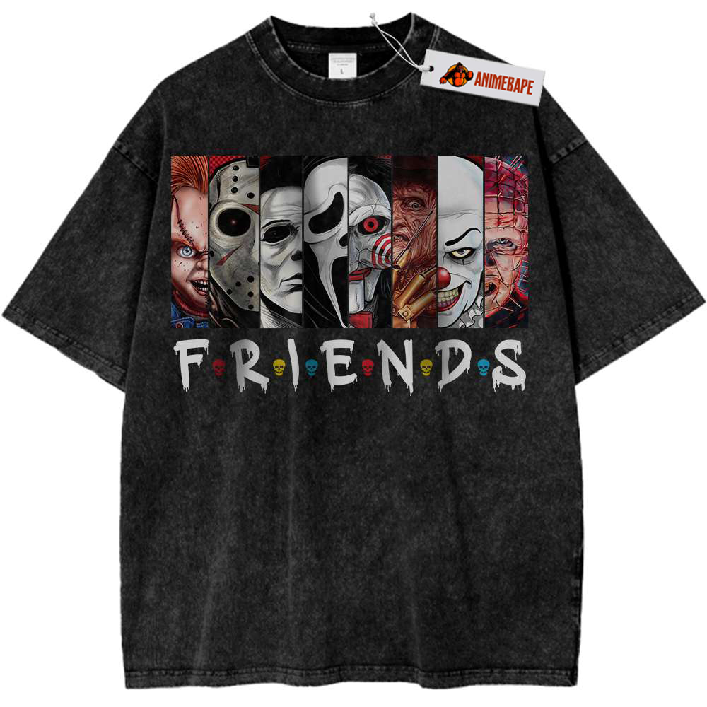 Vintage Horror Movie Friends T-Shirt, Retro Graphic Tee
