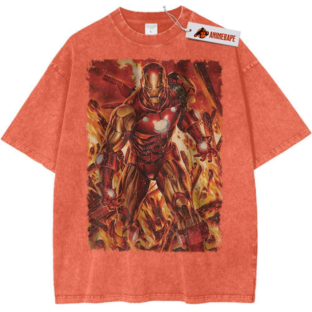 Marvel Avengers Classic Iron Power - T-Shirt Donna A Maniche Corte, 100% Cotone Organico, Licenza Ufficiale