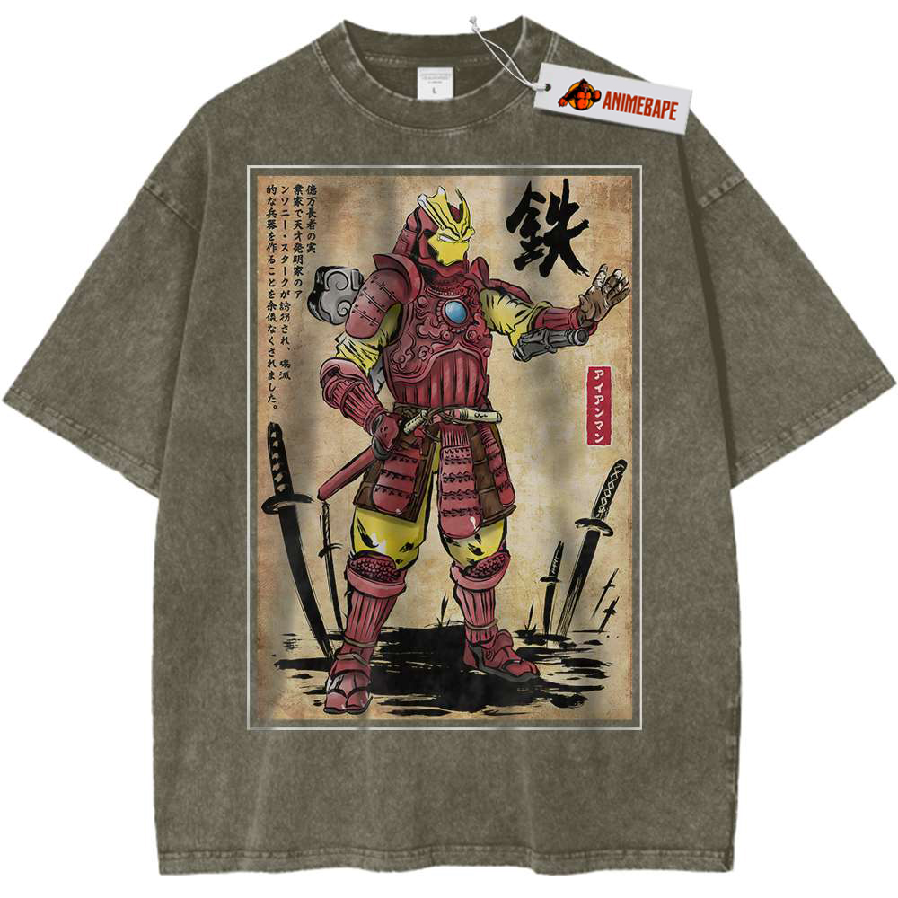 Marvel Iron Man Vintage Tee Shirt, Casual Graphic T-Shirt