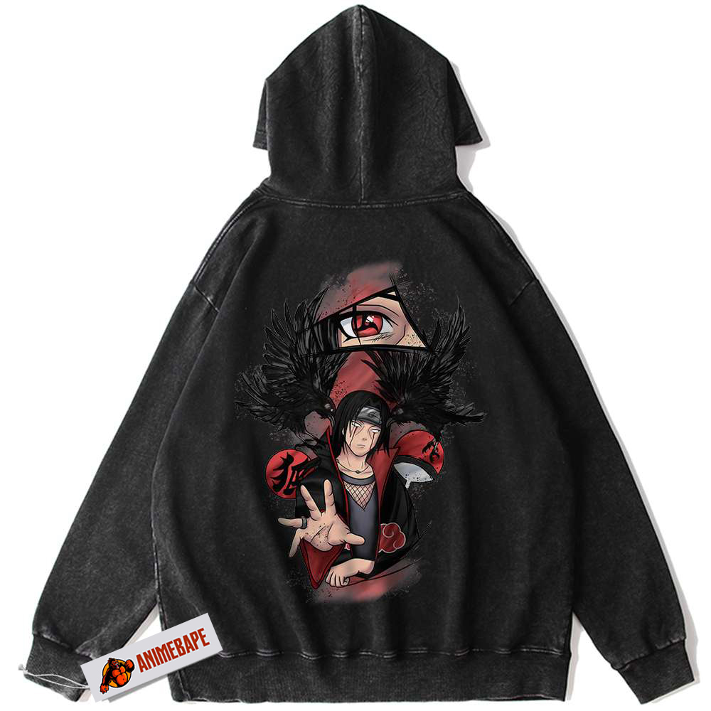 Itachi Uchiha Naruto Vintage Hoodie for Anime Fans