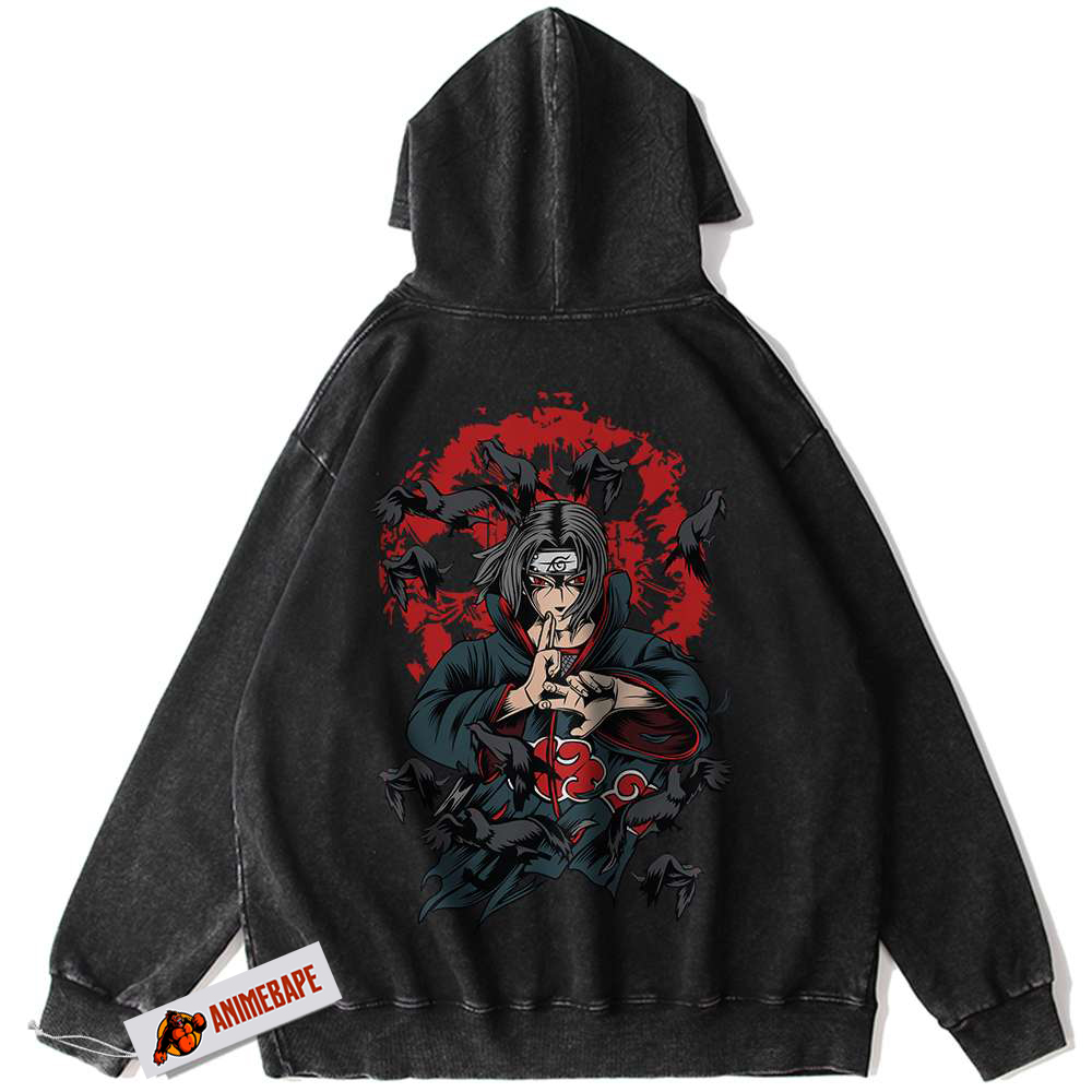 Itachi Uchiha Naruto Hoodie, Vintage Anime Hoodie for Fans