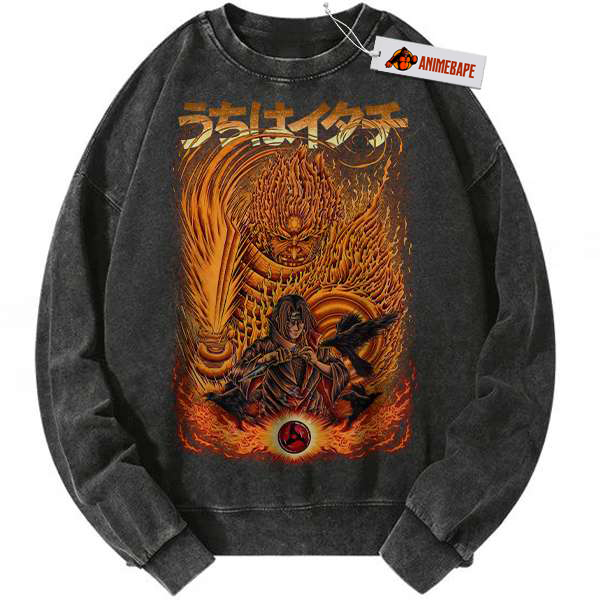 Itachi Uchiha Naruto Vintage Anime Sweatshirt for Men and Women