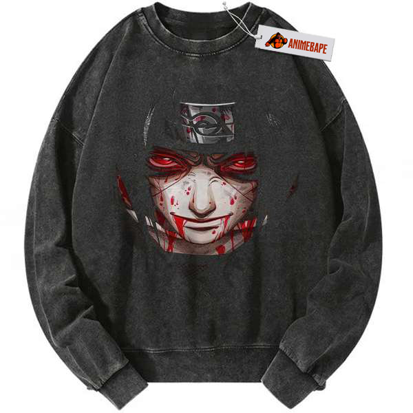 Itachi Uchiha Vintage Anime Sweatshirt, Naruto Sweatshirt, Sweater