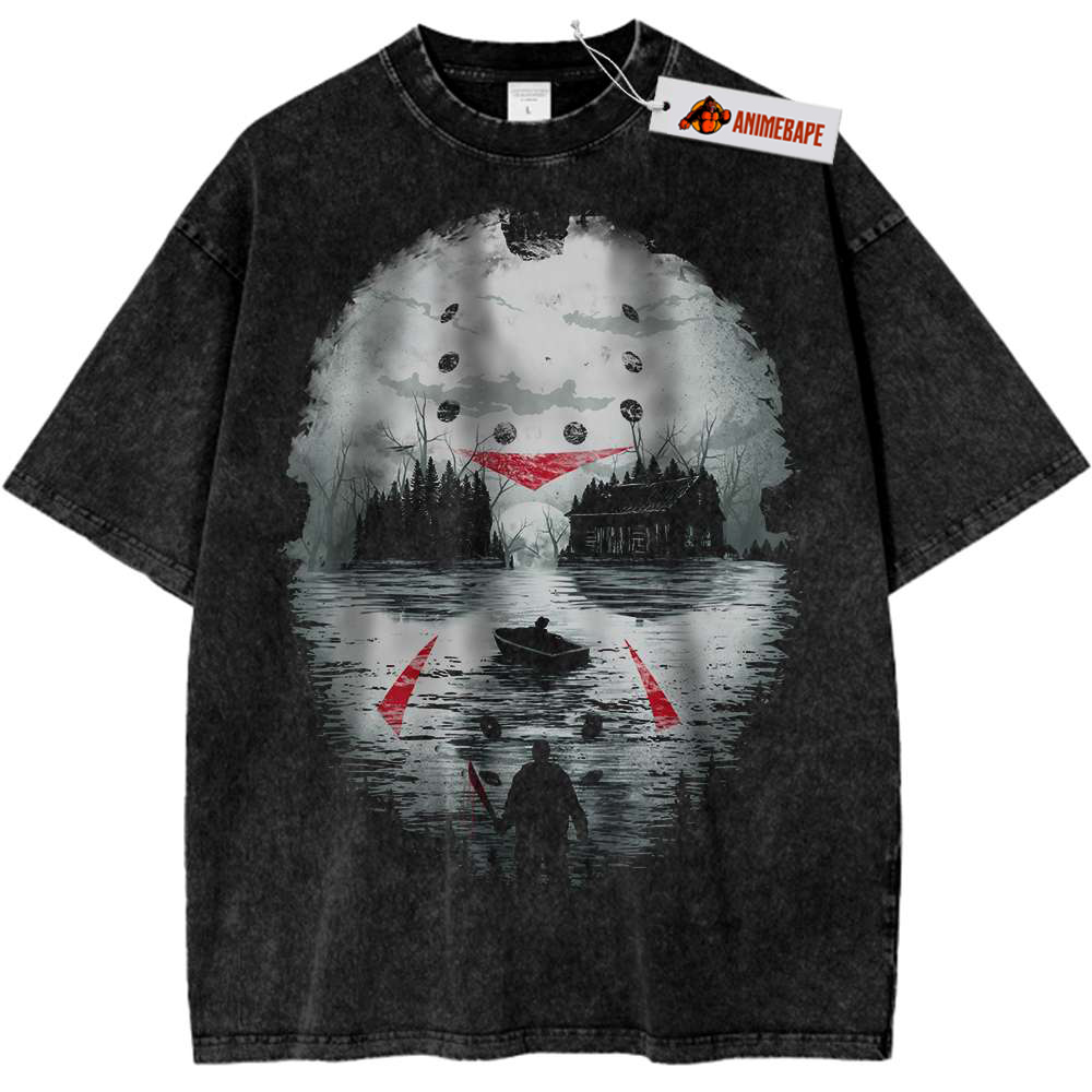 Friday the 13th Jason Voorhees Vintage Horror T-Shirt, Halloween Shirt