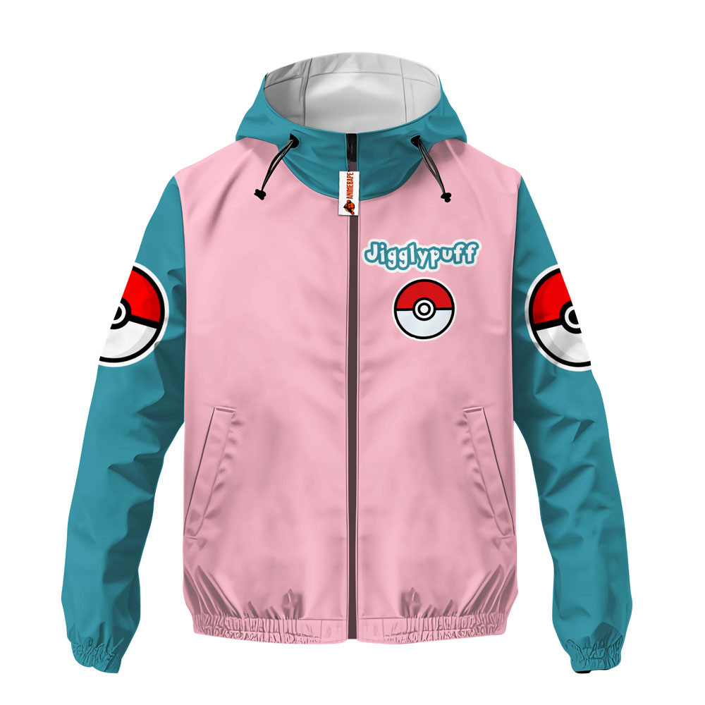 Jigglypuff Lightweight Windbreaker Jacket for Men and Women