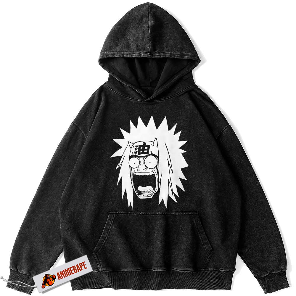 Jiraiya Naruto Vintage Anime Hoodie for Fans and Collectors