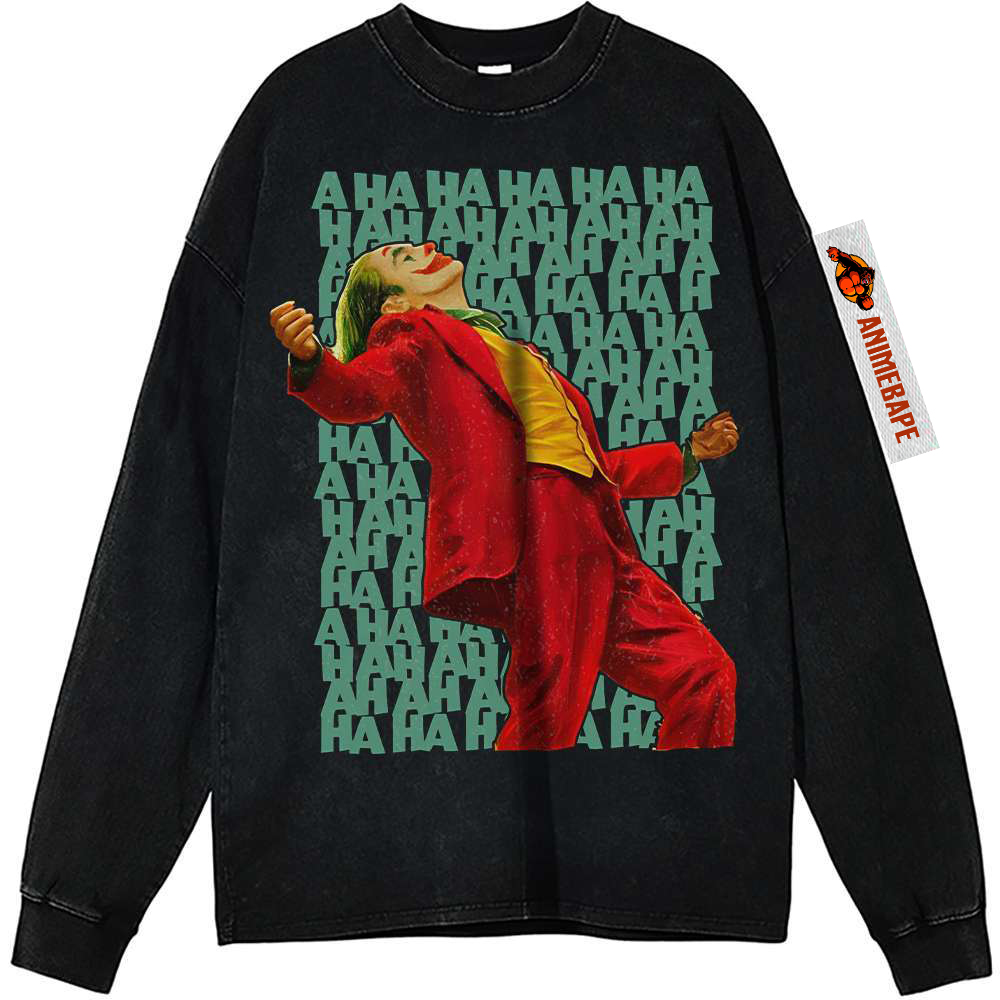 Joker Vintage Sweatshirt, DC Comics Apparel for Men