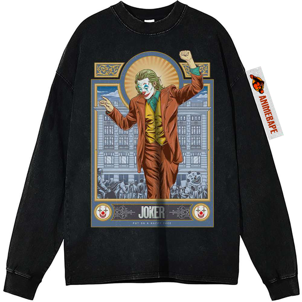 Joker Vintage Sweatshirt for DC Comics Fans - Stylish Tee