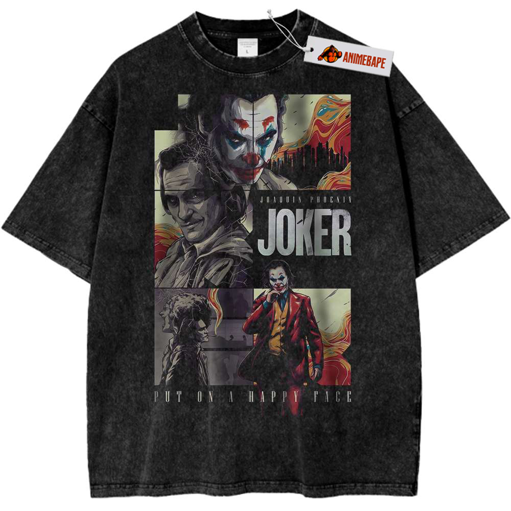 Vintage Joker T-Shirt, DC Comics Graphic Tee for Fans