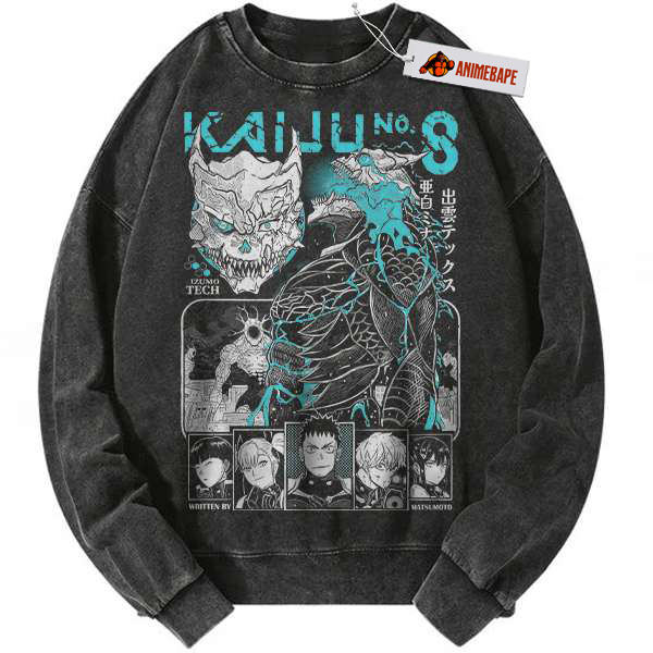 Kaiju No 8 Anime Vintage Sweatshirt, Graphic Sweater for Fans