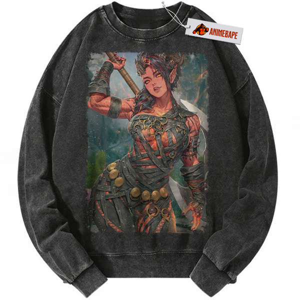 Baldurs Gate 3 Karlach Sweatshirt, Vintage Game Sweater