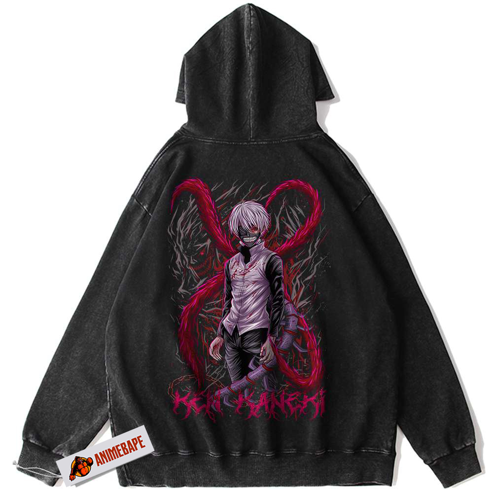 Tokyo Ghoul Ken Kaneki Vintage Anime Hoodie for Fans