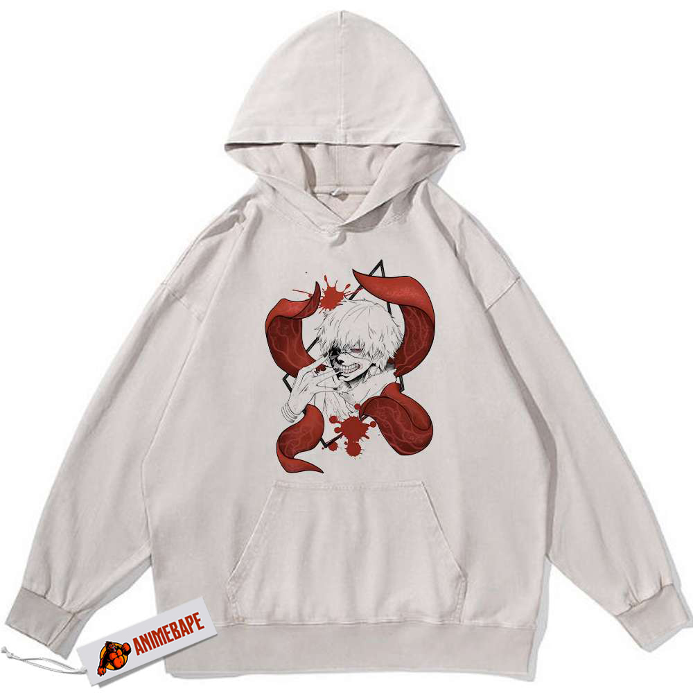 Tokyo Ghoul Ken Kaneki Vintage Hoodie, Anime Sweatshirt for Fans