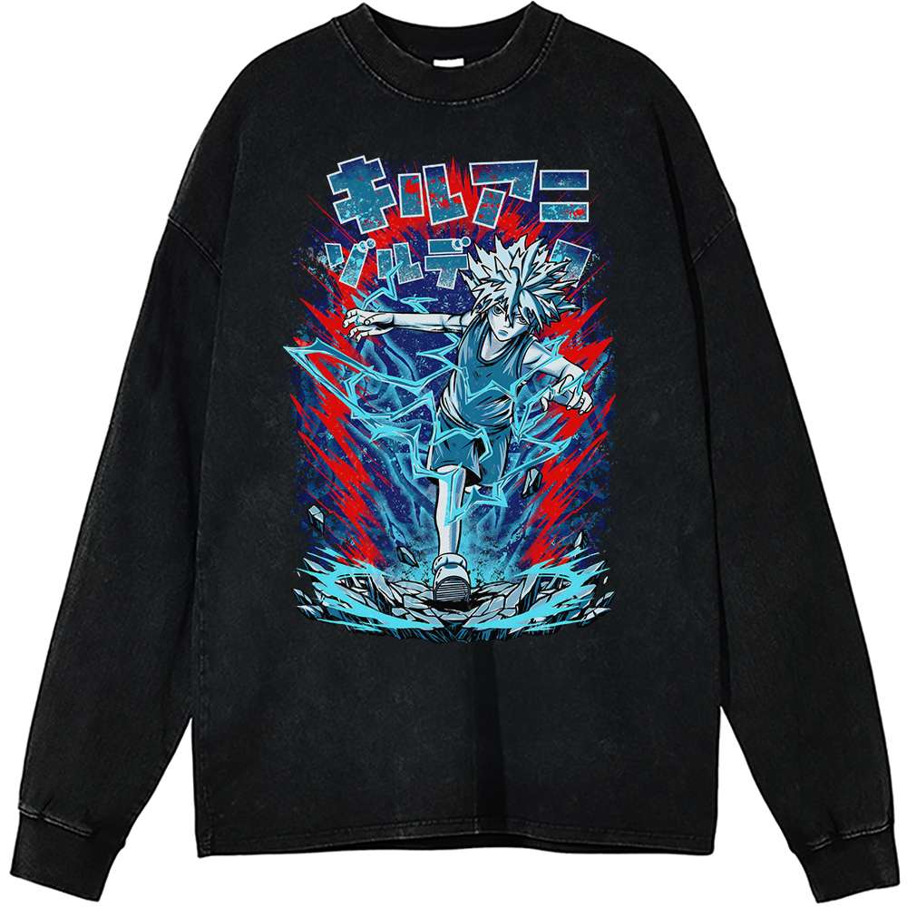 Killua Zoldyck Anime Vintage Sweatshirt, Hunter x Hunter