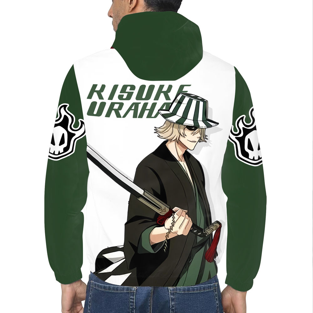 Kisuke Urahara Anime Windbreaker Jacket for Men and Women