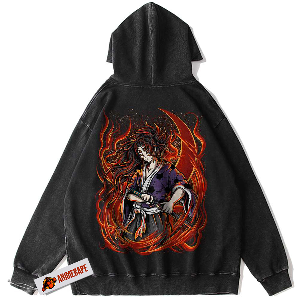 Demon Slayer Kokushibo Vintage Anime Hoodie for Fans