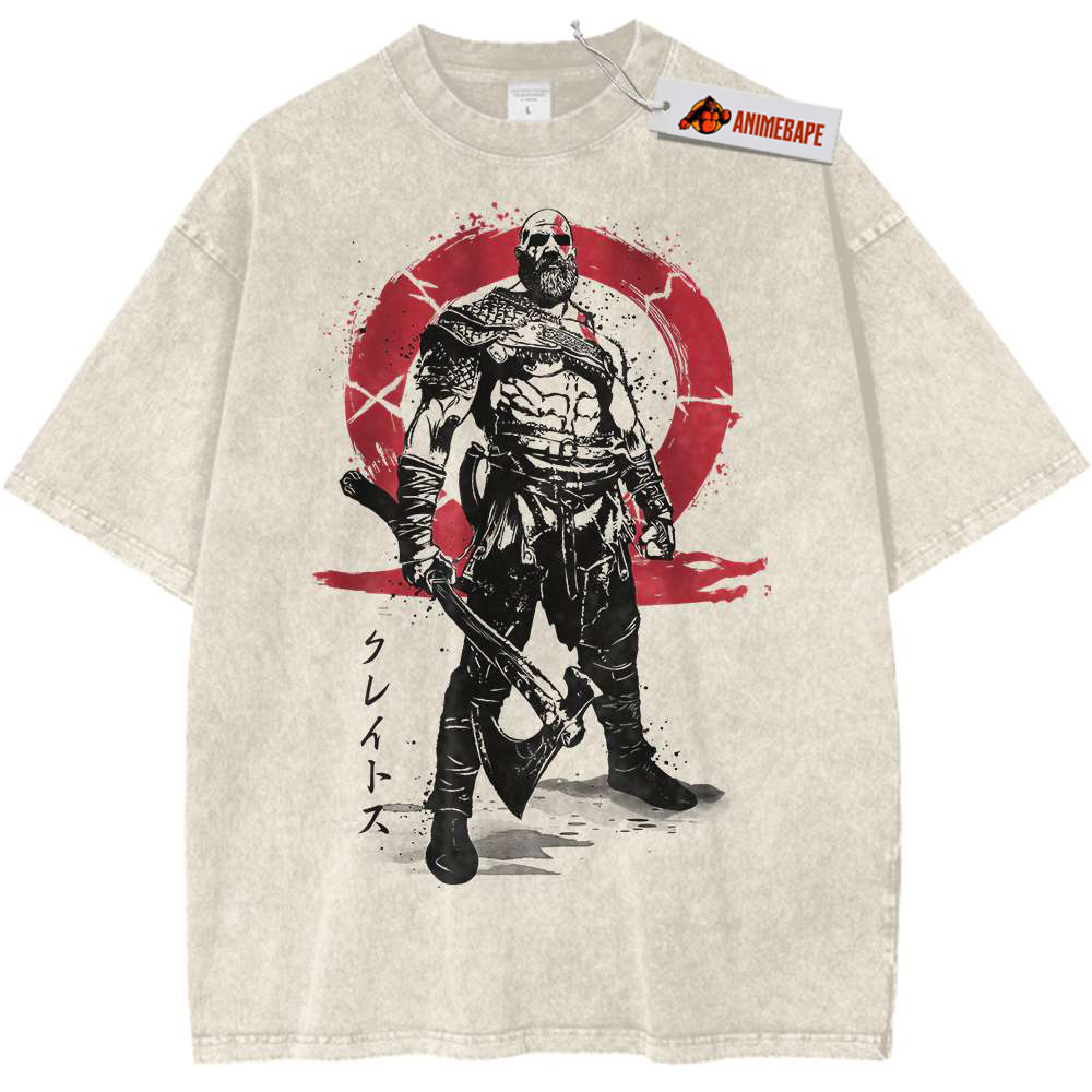 God of War Kratos Shirt, Vintage Game T-Shirt for Fans