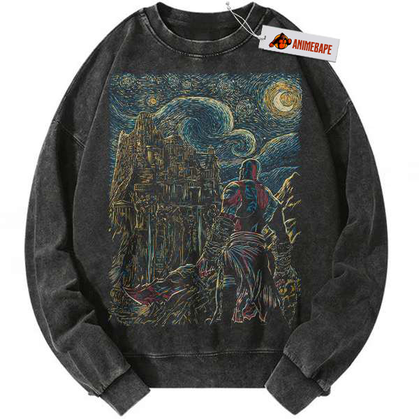 God of War Kratos Vintage Sweatshirt, Game Sweatshirt for Gamers