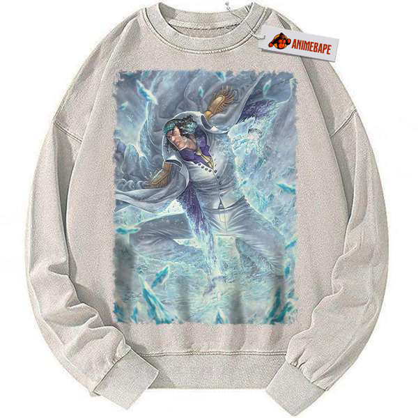 Aokiji One Piece Anime Sweatshirt, Vintage Kuzan Sweater