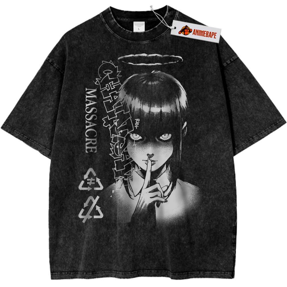 Chainsaw Man Makima Vintage Tee, Anime Shirt for Fans
