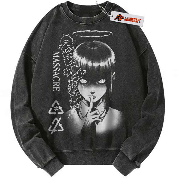Chainsaw Man Makima Sweatshirt, Vintage Anime Sweater for Fans