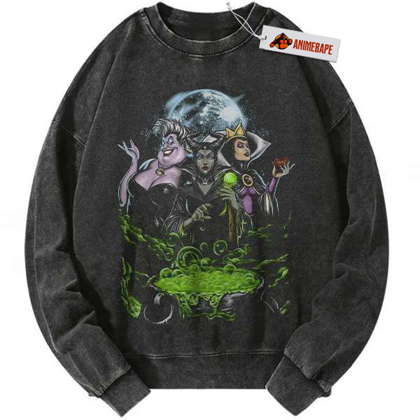 Disney Villains Sweatshirt, Maleficent, Evil Regina, Ursula Design