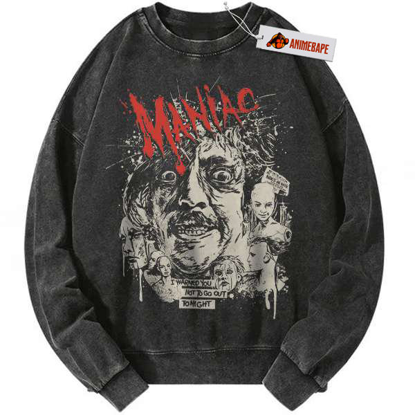 Halloween Horror Movie Maniac Vintage Sweatshirt Maniac