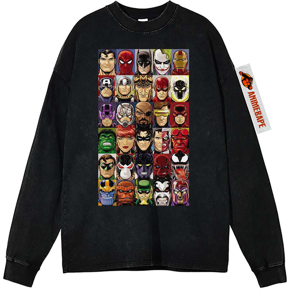 Marvel DC Comics Vintage Sweatshirt for Men and Women