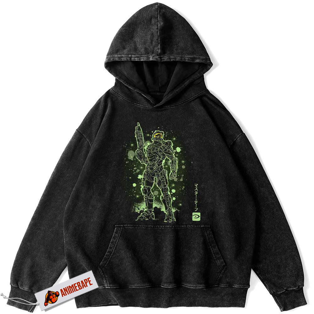 Halo Master Chief Vintage Game Hoodie for Gamers Master