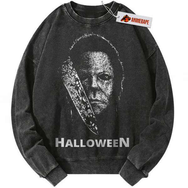 Michael Myers Halloween Sweatshirt, Vintage Horror Sweater v44