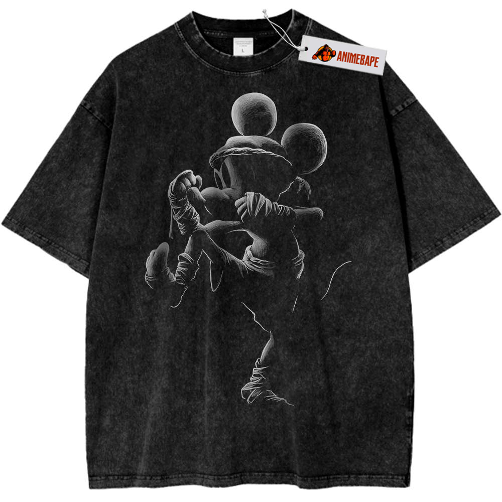 Disney Mickey Mouse Vintage Animated T-Shirt, Retro Style Tee