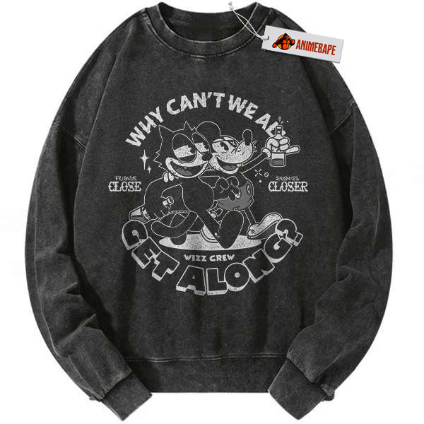 Disney Vintage Mickey Mouse & Felix the Cat Sweatshirt