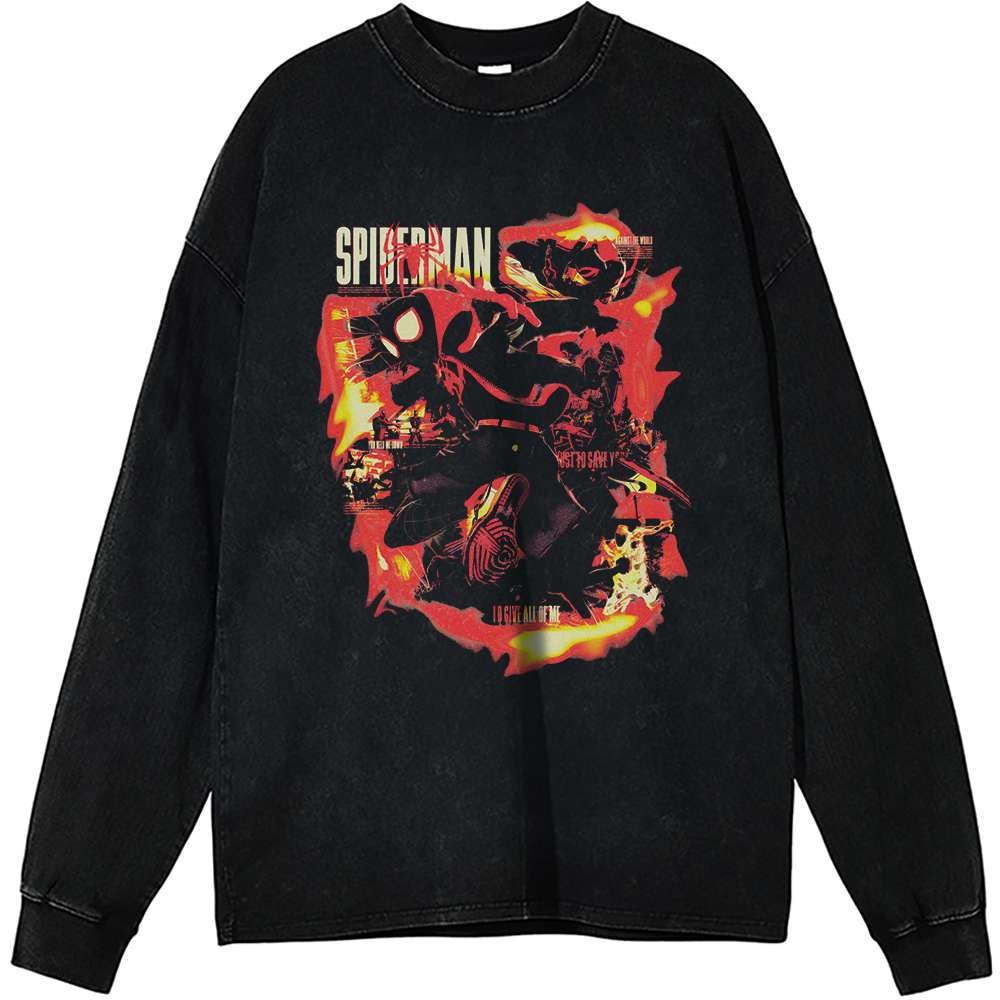 Miles Morales Spider-Man Vintage Sweatshirt - Marvel Comics