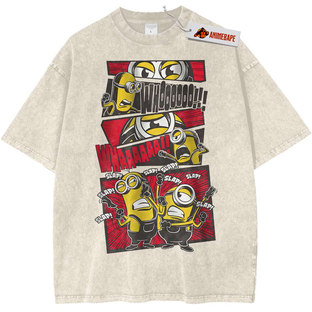 Vintage Minions Animated Tee, Fun Graphic Shirt for Kids