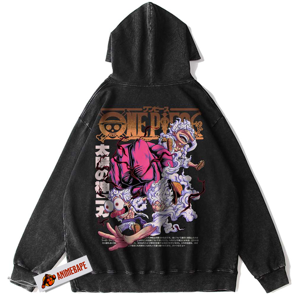 Vintage Monkey D Luffy Hoodie, One Piece Anime Hoodie